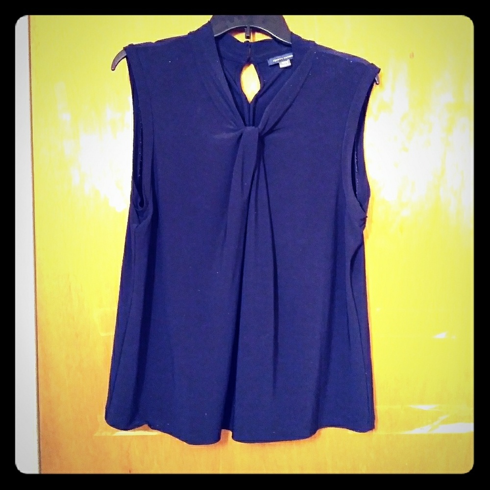 Tommy Hilfiger Navy Blue Sleveless Blouse